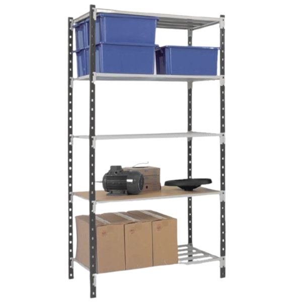 Rayonnage fin élément de départ KIT FLIP - 1000 x 2000 x 500 mm - 217 kg - MANORGA