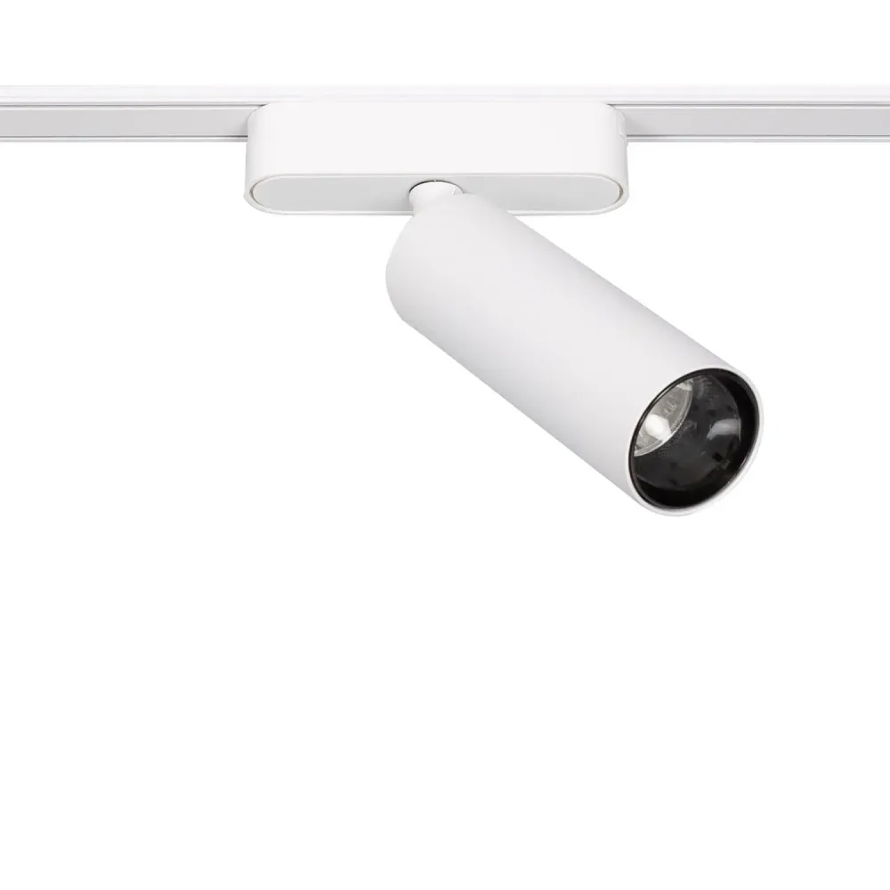 Spot LED extra-fin sur rail magnétique, 25mm, 15W, 48V, style blanc