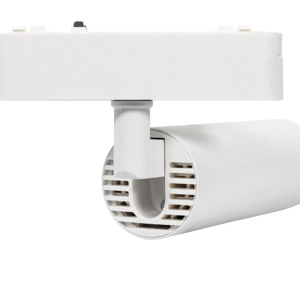 Spot LED extra-fin sur rail magnétique, 25mm, 15W, 48V, style blanc