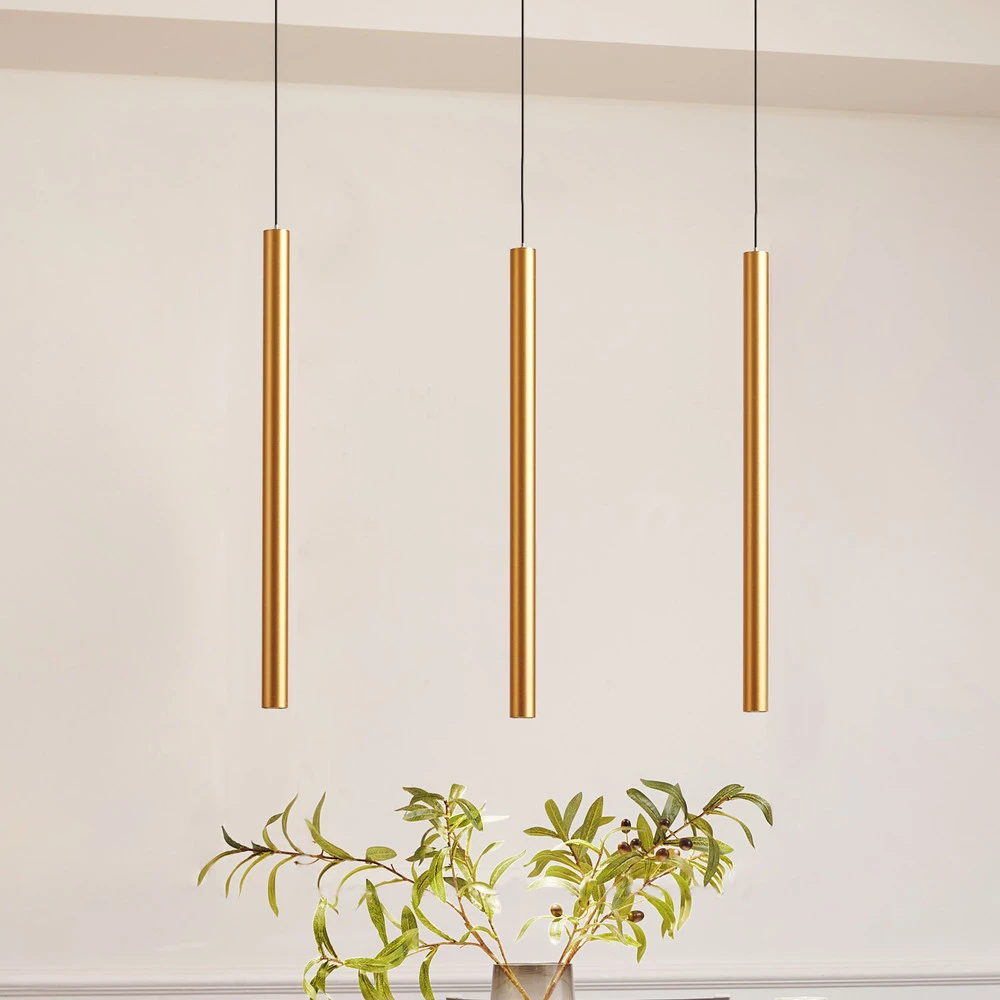 Système de lampes sur rail 48V Lumaro, suspension, ampoule tubulaire, 3 lampes,