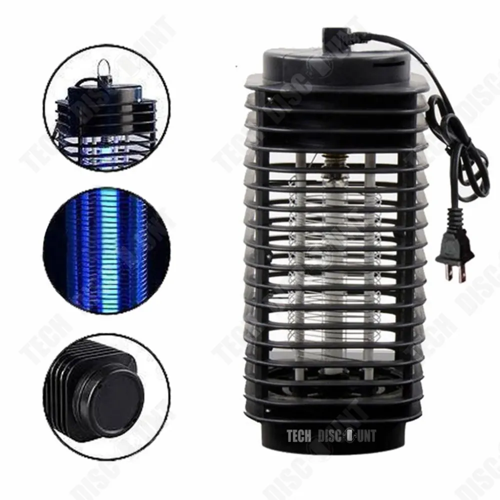 TD® 2PCS Piège anti-moustique et anti-mouche électrique Tueur de Moustique, mouches LED Lampe UV Protection non toxique an...