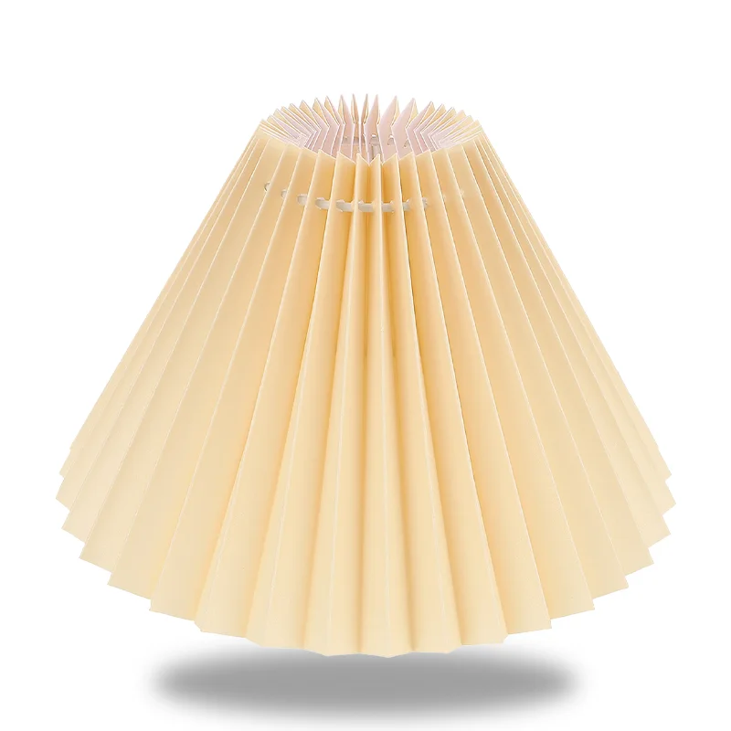 Abat Jour Plissé Beige
