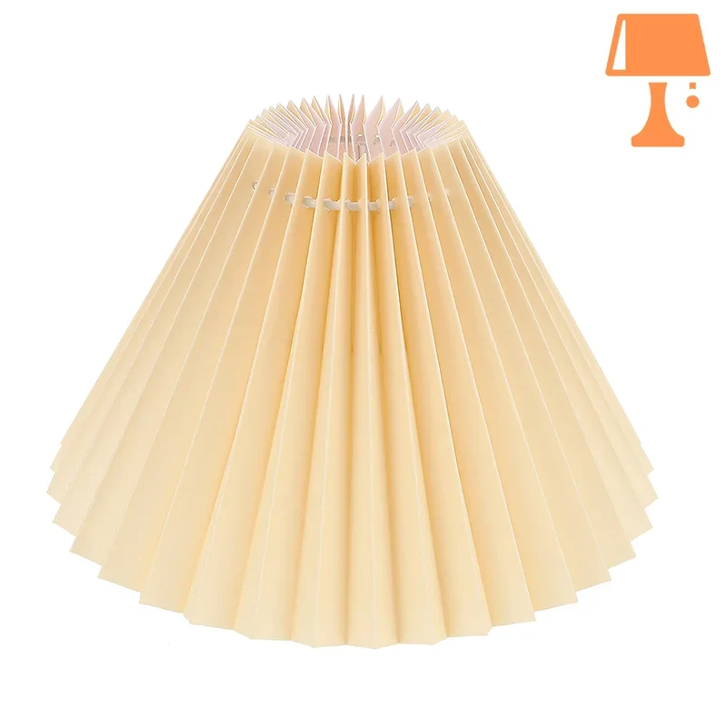 Abat Jour Plissé Beige