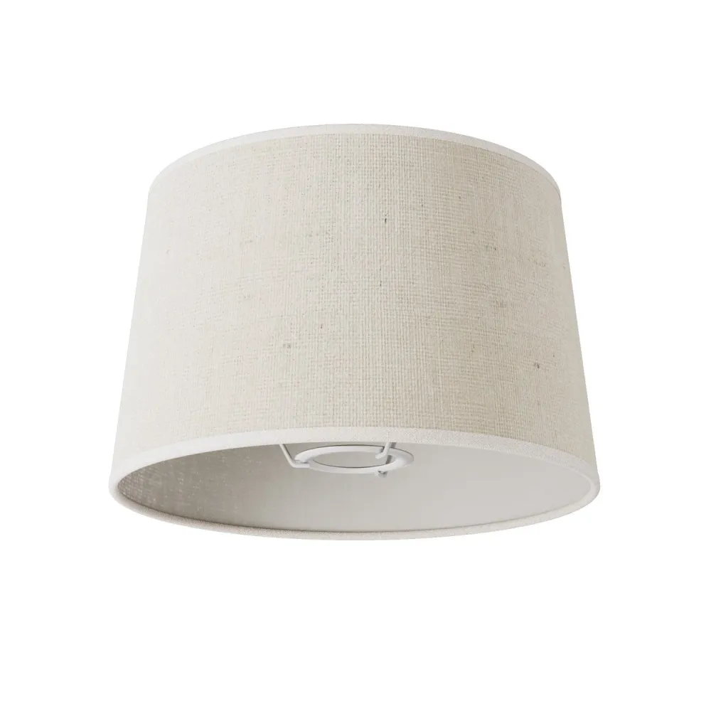 Abat-jour Athena avec douille E27 pour lampe de table ou lampadaire - Fabriqué en Italie - Jute Claire