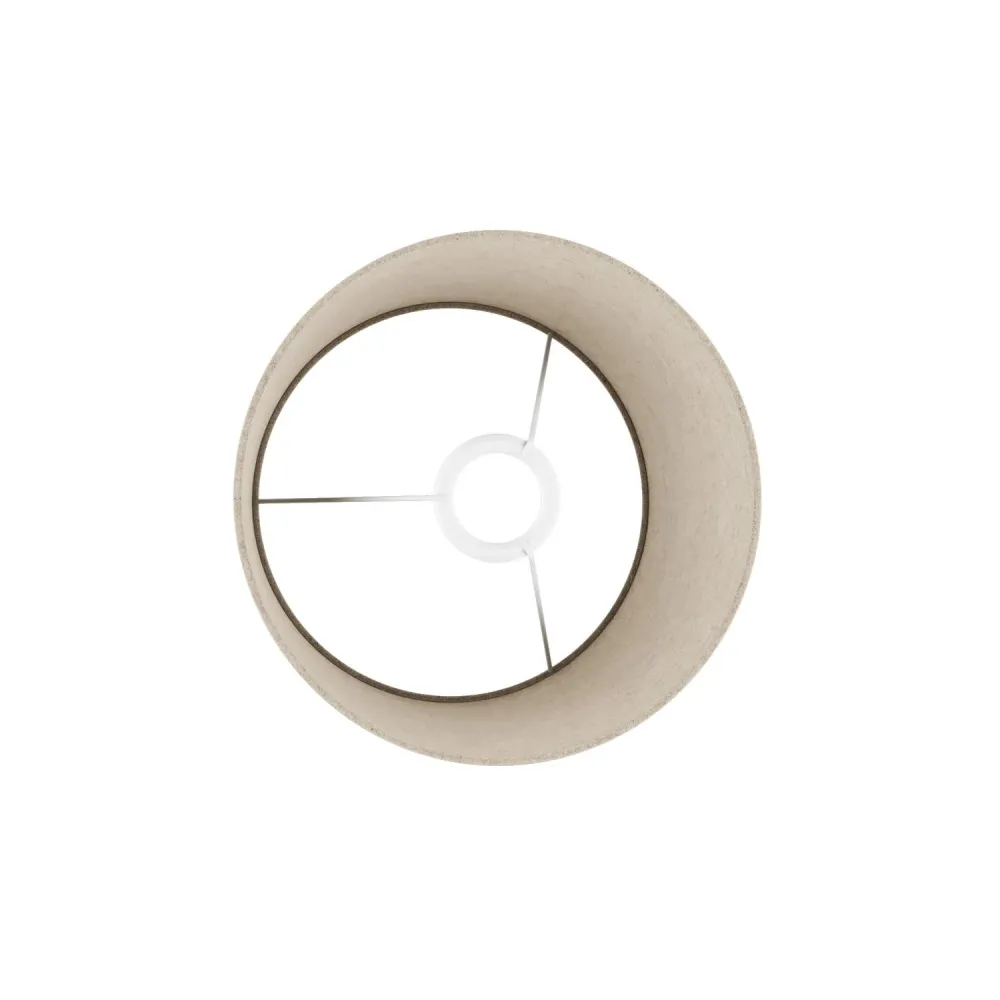 Abat-jour Athena avec douille E27 pour lampe de table ou sur pied - Fabriqué en Italie - Laine Beige