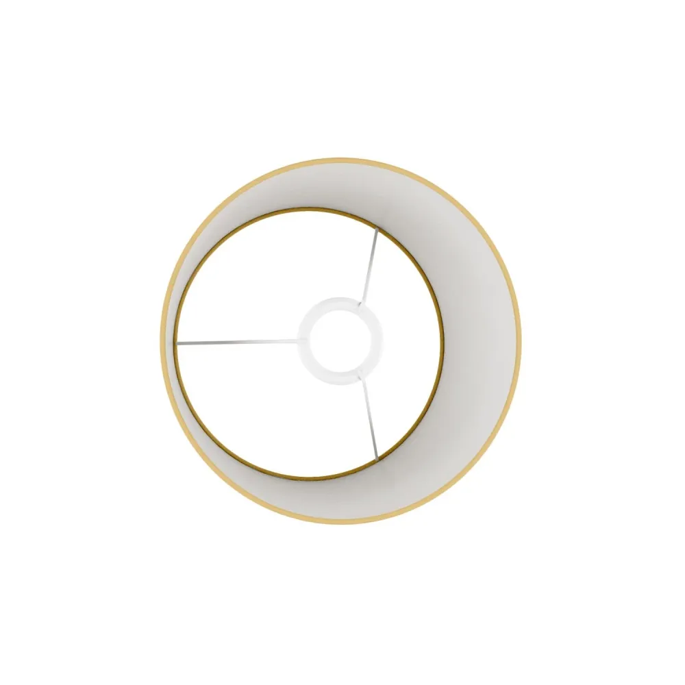 Abat-jour Athena avec douille E27 pour lampe de table ou sur pied - Fabriqué en Italie - Arenal Or