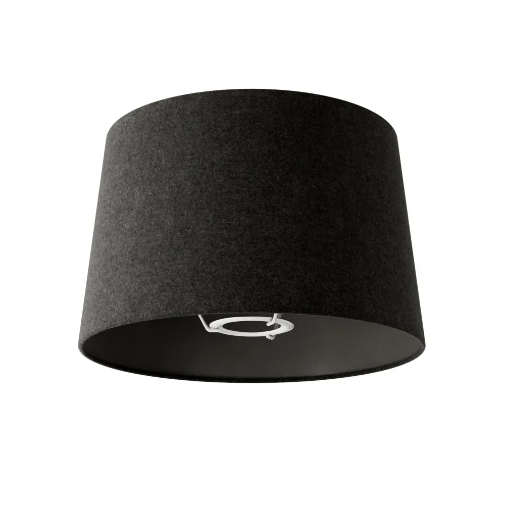 Abat-jour Athena avec douille E27 pour lampe de table - Made Italy - Laine gris foncé