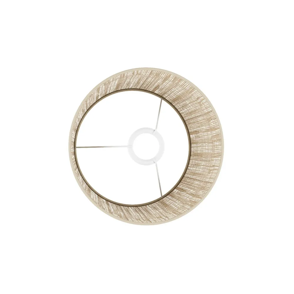 Abat-jour Athena avec douille E27 pour lampe de table ou sur pied - Fabriqué en Italie - Raphia