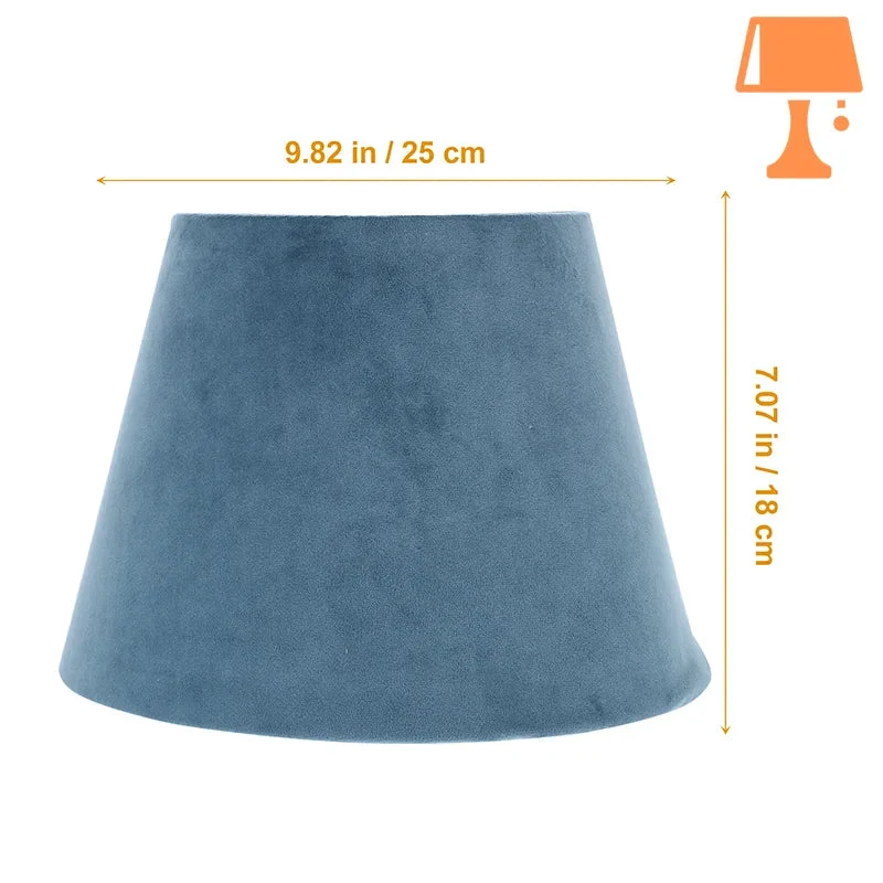 Abat-Jour Bleu Marine Pour Lampe de Chevet