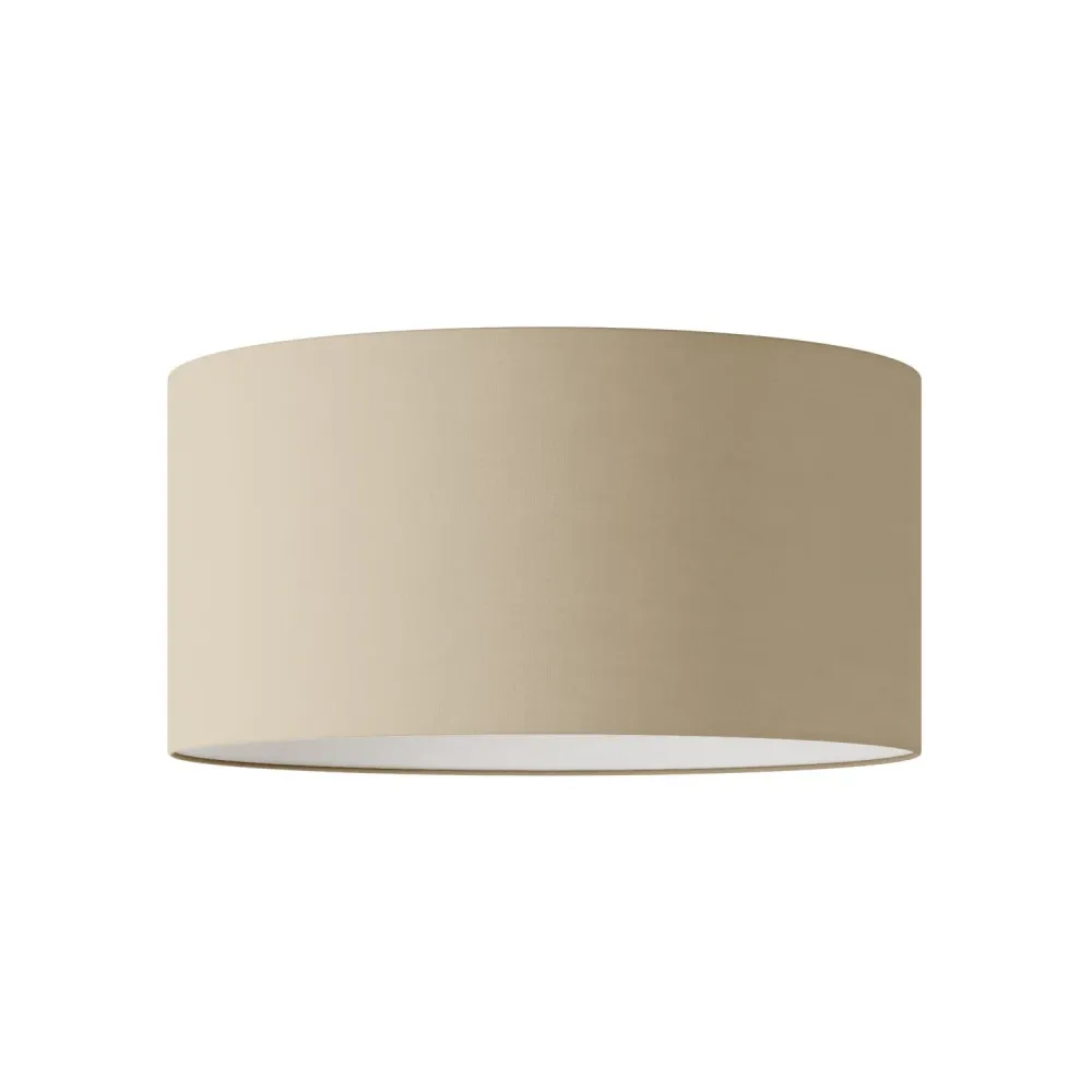 Abat-jour Cilindro XL en tissu avec douille E27 - Fabriqué en Italie - Arenal Taupe