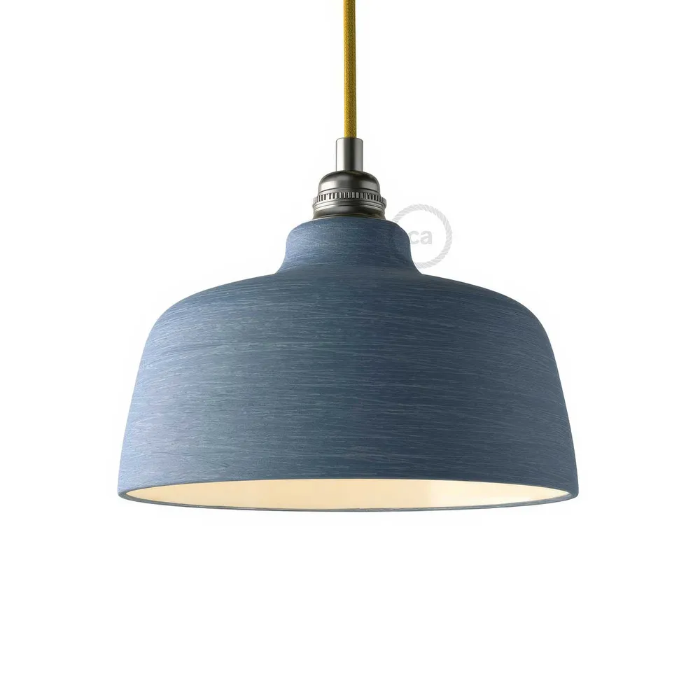Abat-jour Coupe en céramique, collection Materia - Made Italy - Avion rayé