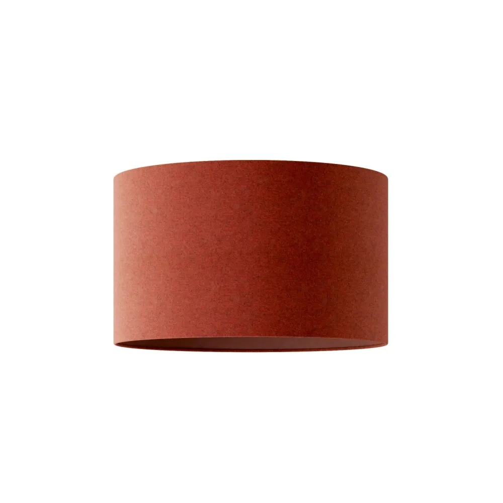 Abat-jour Cylindre L en tissu avec douille E27 - Fabriqué en Italie - Laine Homard