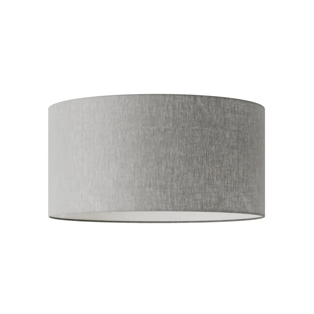 Abat-jour Cylindre XL en tissu avec douille E27 - Made Italy - Camelot Gris