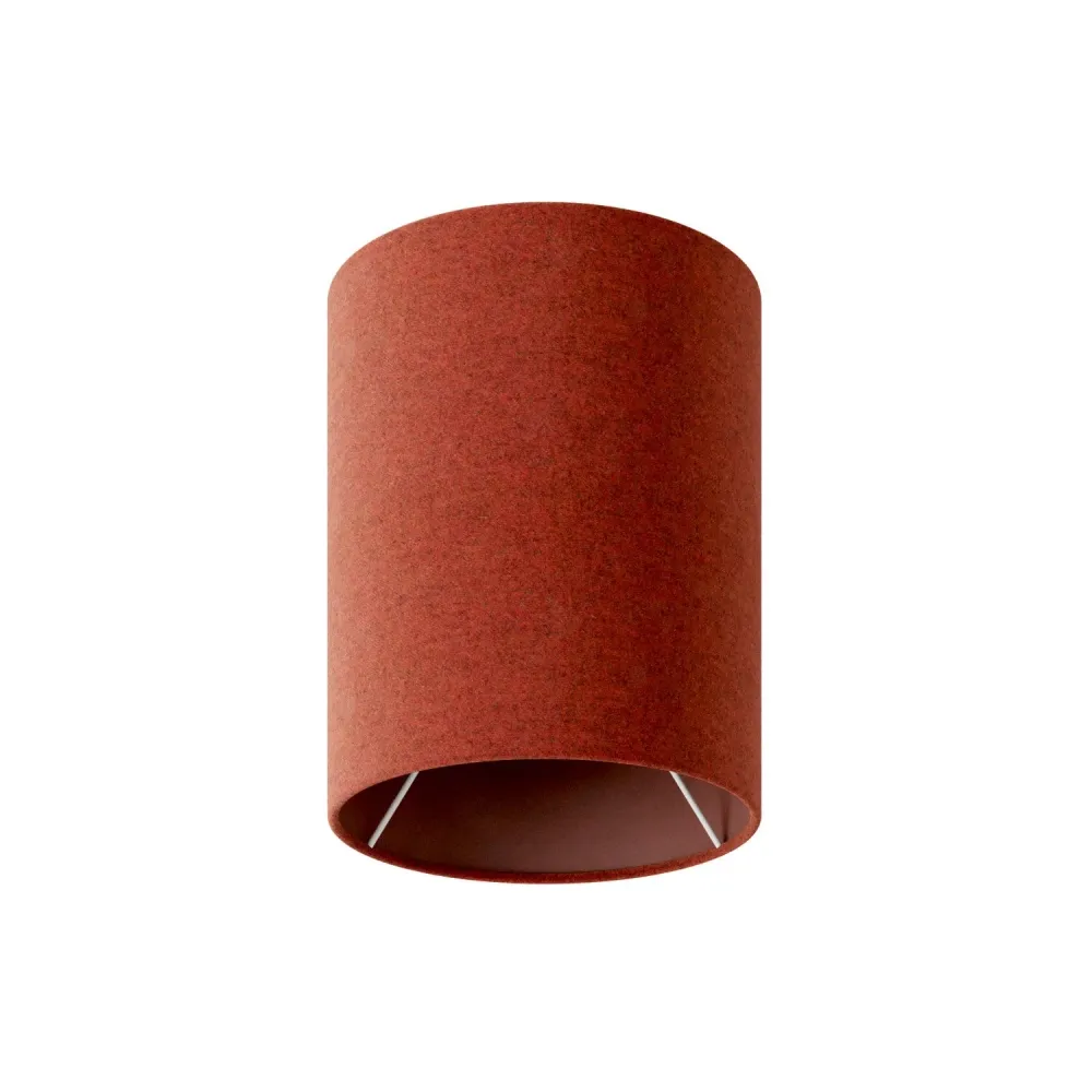 Abat-jour cylindre S en tissu avec douille E27 - Made Italy - Laine Homard