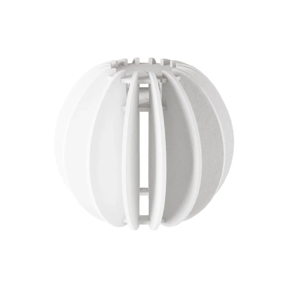 Abat-jour elliptique LAMPSHHADE en matériau phonique - Blanc chiné