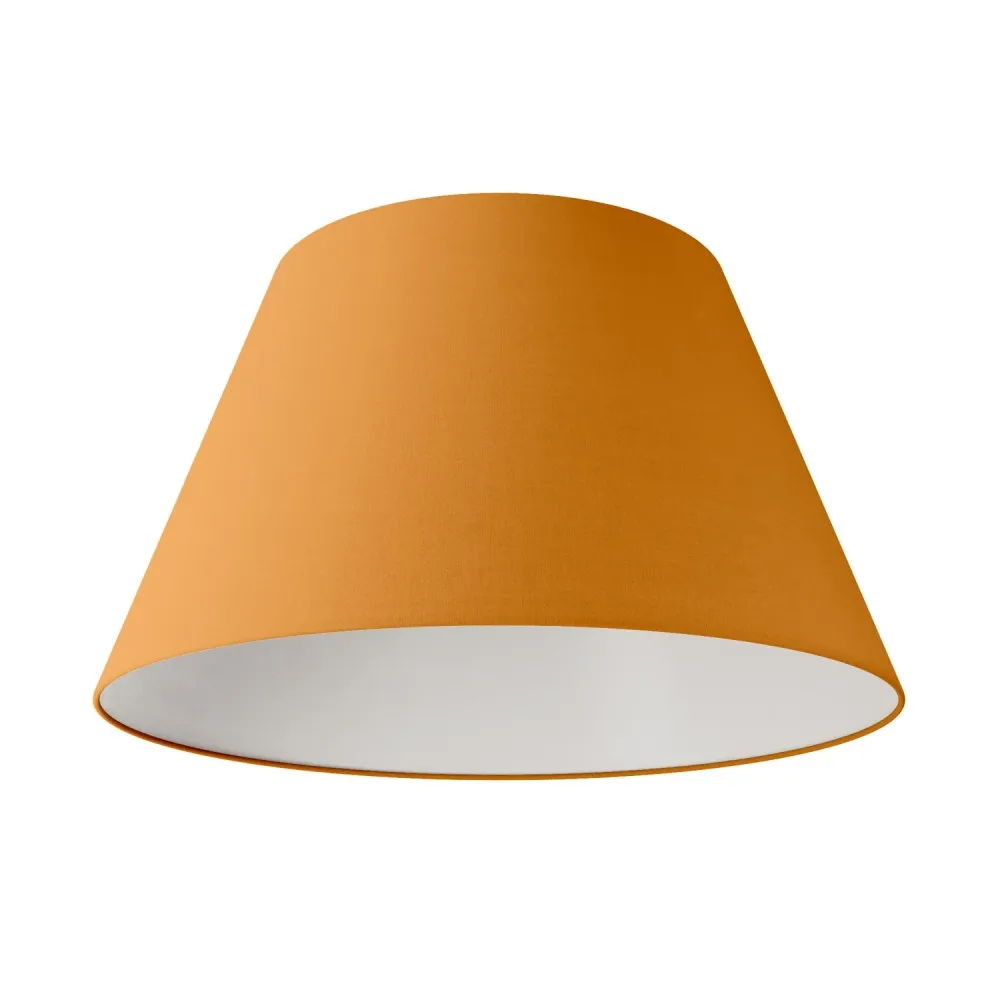 Abat-jour Empire L pour suspension avec douille E27 - Fabriqué en Italie - Toile Mandarine