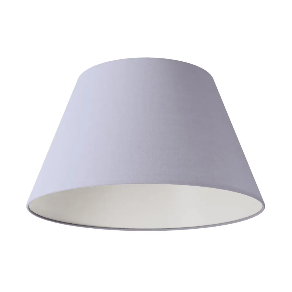 Abat-jour Empire M pour suspension avec douille E27 - Fabriqué en France - Toile Lilas