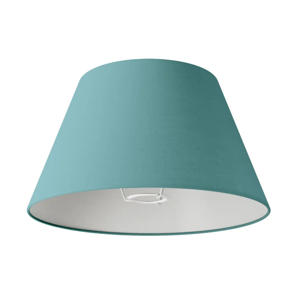 Abat-jour Empire M en tissu pour lampadaire avec douille E27 - Fabriqué en Italie - Teletta Vert Dubbio