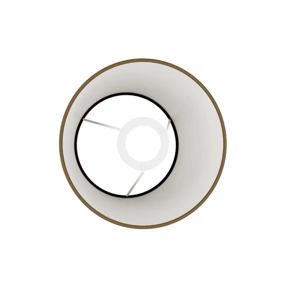 Abat-jour Impero avec douille E27 pour lampe de table ou applique murale - Fabriqué en Italie - Jute naturelle