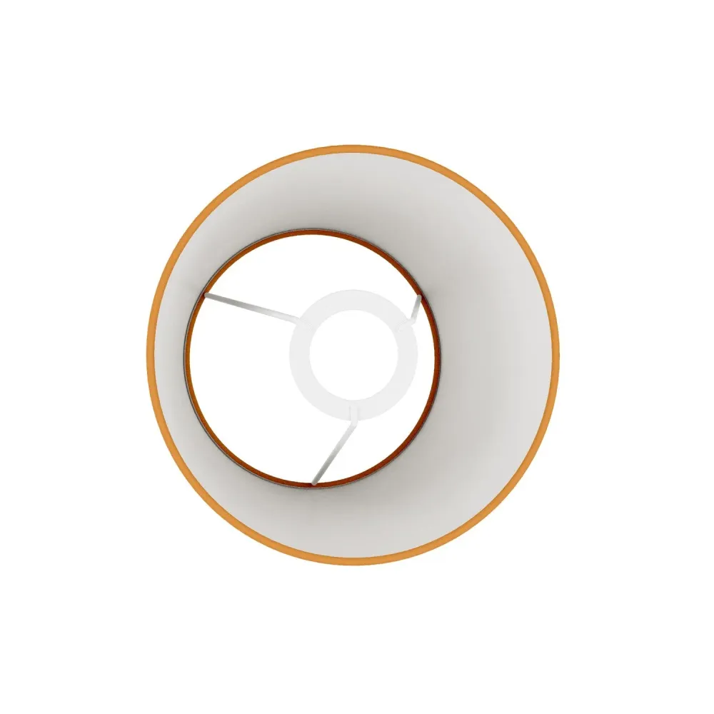 Abat-jour Impero S avec douille E27 pour lampe de table ou applique - Fabriqué en France - Teletta Mandarine