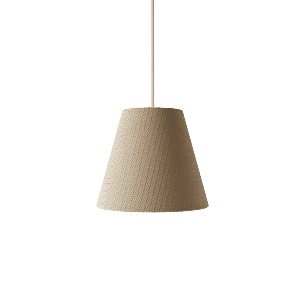 Abat-jour Impero d’extérieur en PVC Bernice taupe avec douille E27 - Made Italy