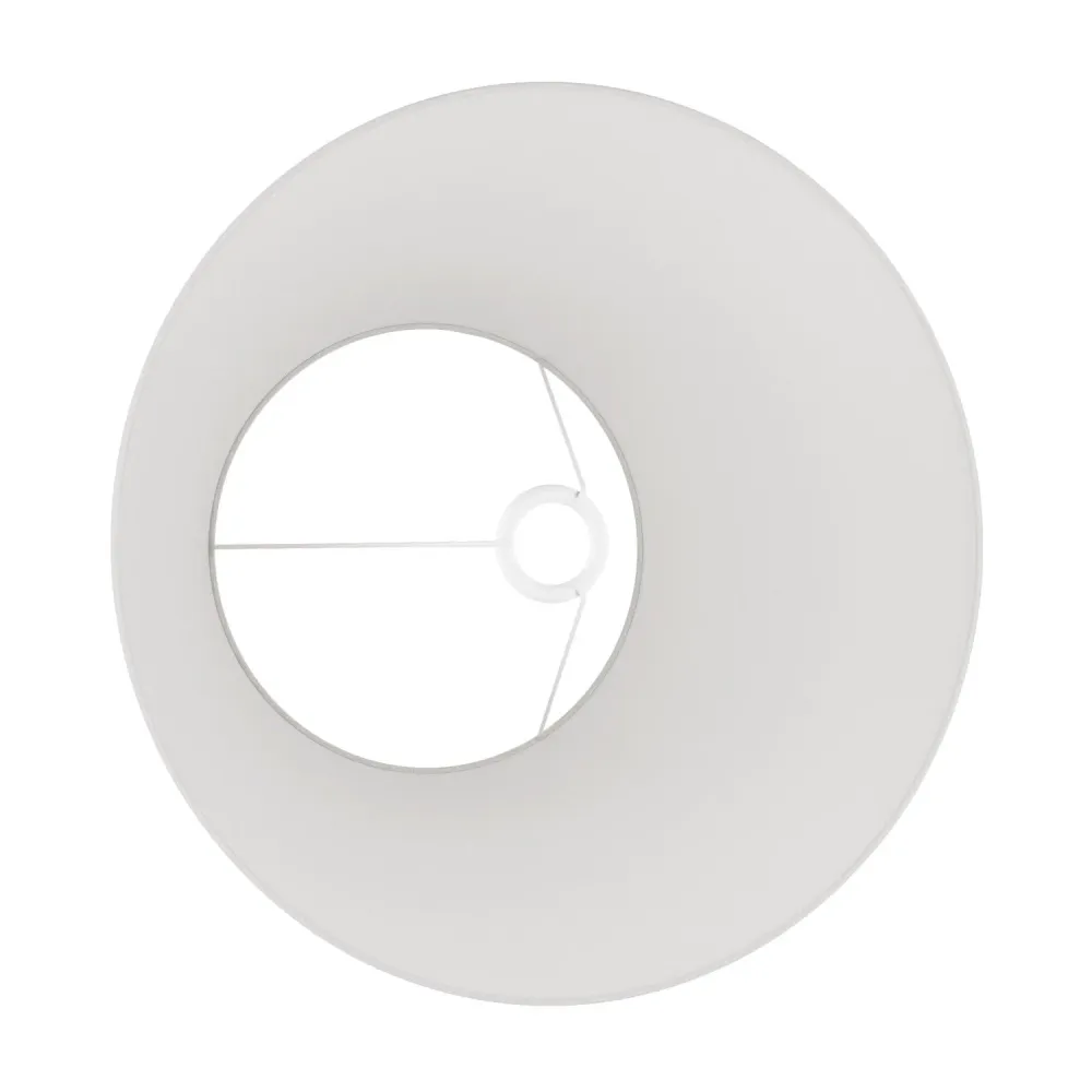 Abat-jour Impero L pour lampe de table ou applique avec douille E27 - Fabriqué en Italie - Lin Brut