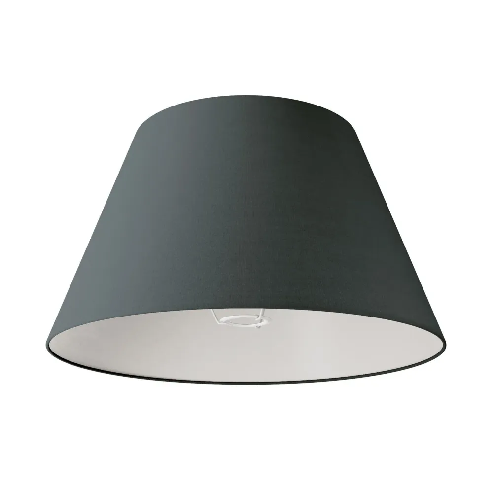 Abat-jour Impero L pour lampe de table ou applique avec douille E27 - Made Italy - Toile Gris Foncé
