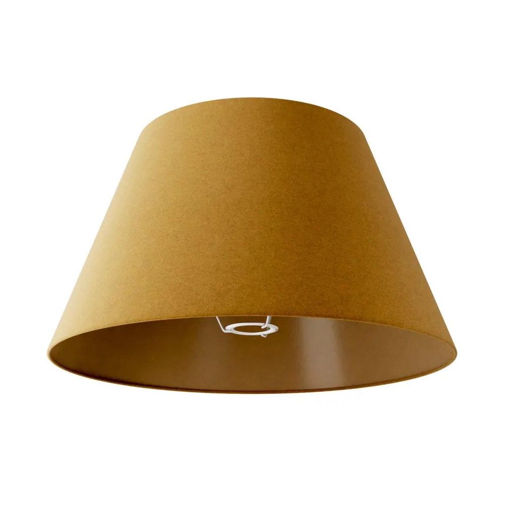 Abat-jour Impero L pour lampe de table ou applique avec douille E27 - Made Italy - Laine Moutarde