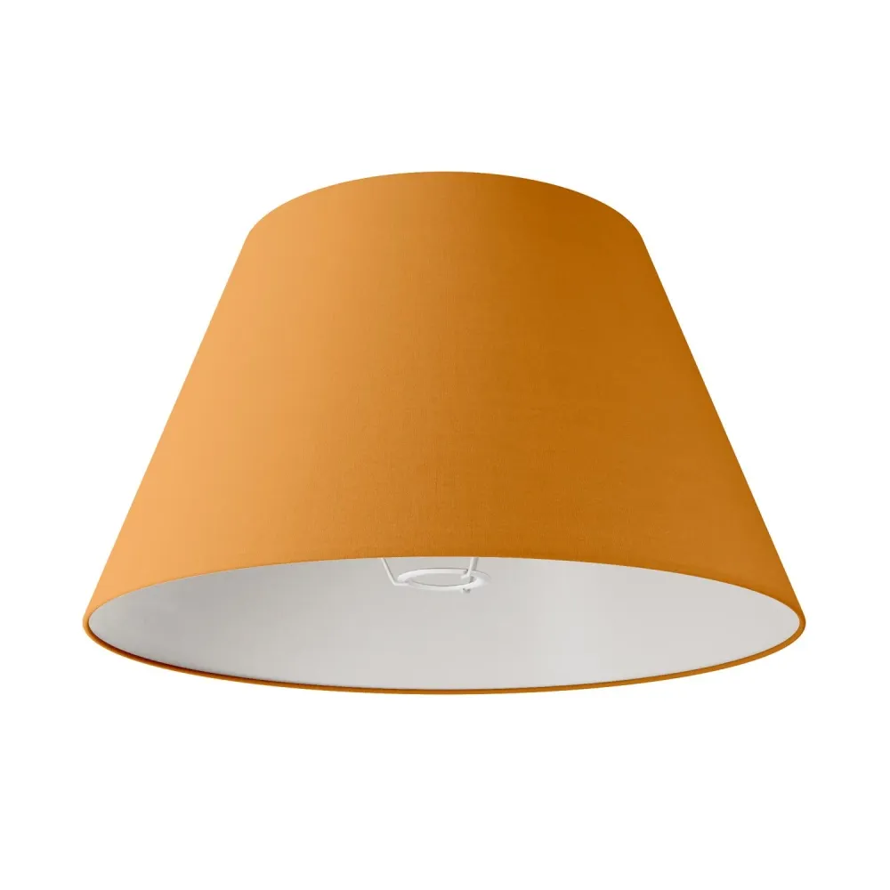 Abat-jour Impero L pour lampe de table ou applique avec douille E27 - Made Italy - Teletta Mandarine