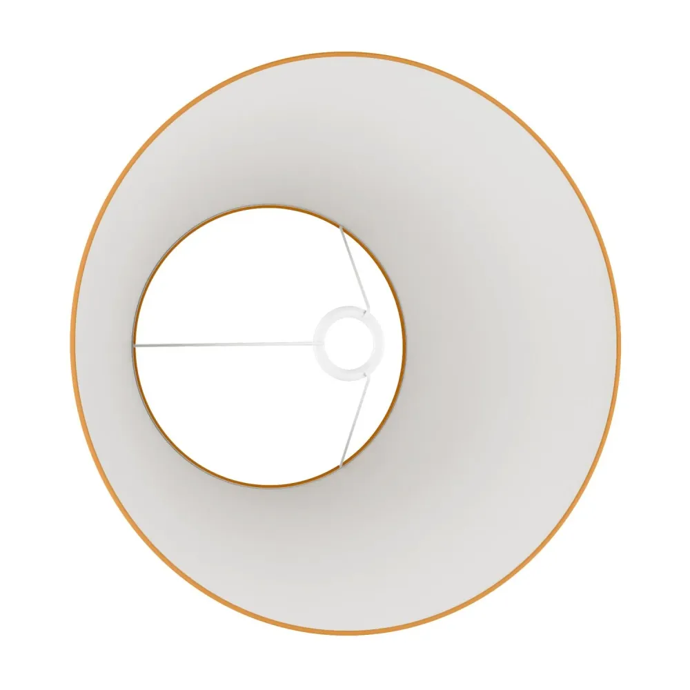 Abat-jour Impero L pour lampe de table ou applique avec douille E27 - Made Italy - Teletta Mandarine
