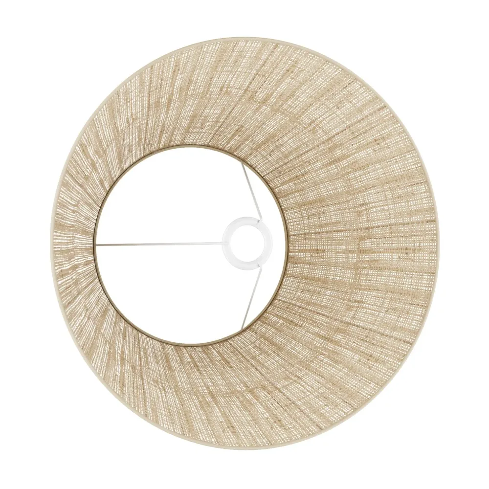 Abat-jour Impero L pour lampe de table ou applique avec douille E27 - Fabriqué en Italie - Raphia