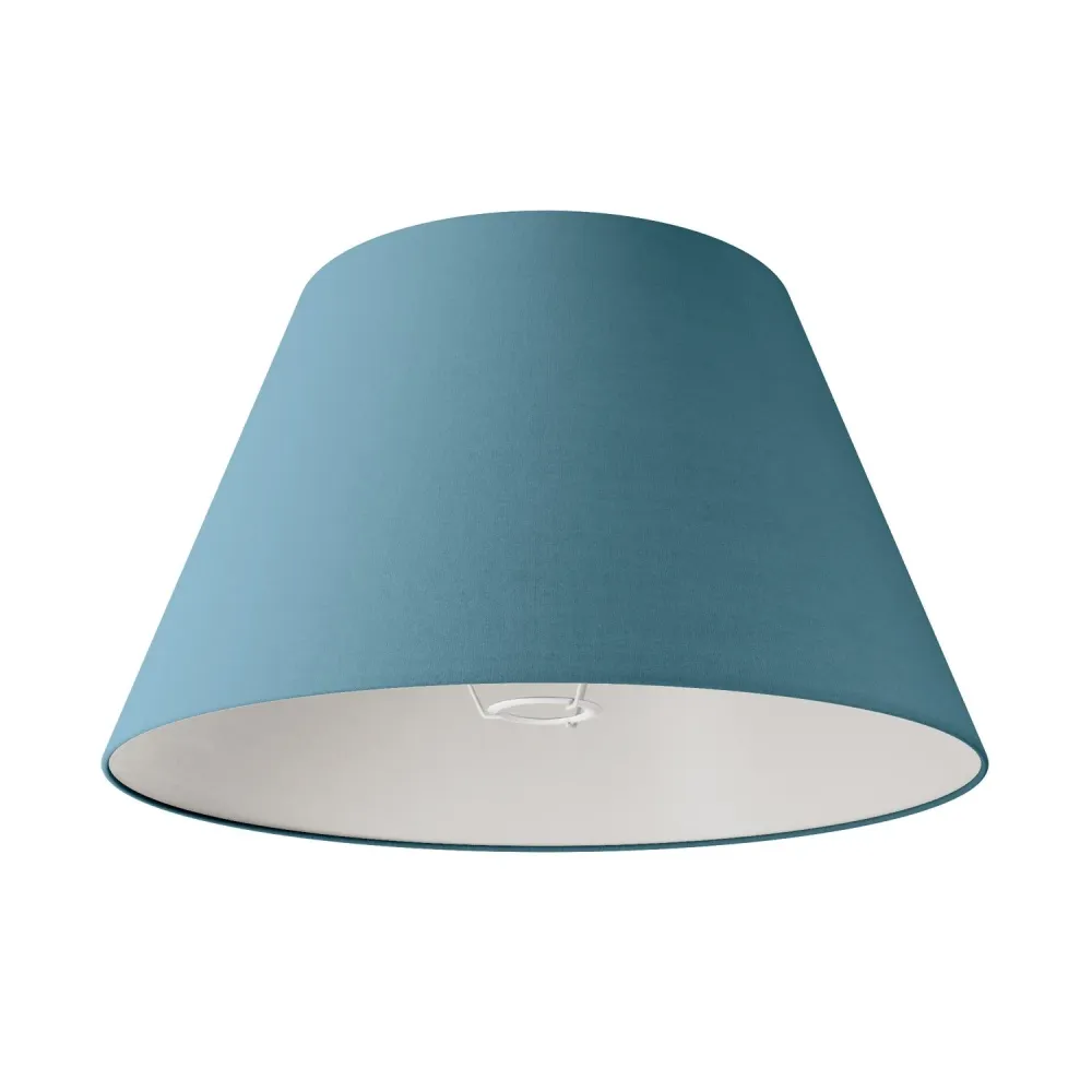 Abat-jour Impero L pour lampe de table ou applique avec douille E27 - Made Italy - Teletta Bleu Clair
