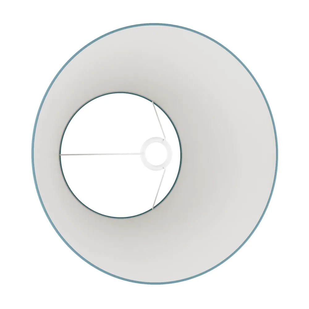 Abat-jour Impero L pour lampe de table ou applique avec douille E27 - Made Italy - Teletta Bleu Clair