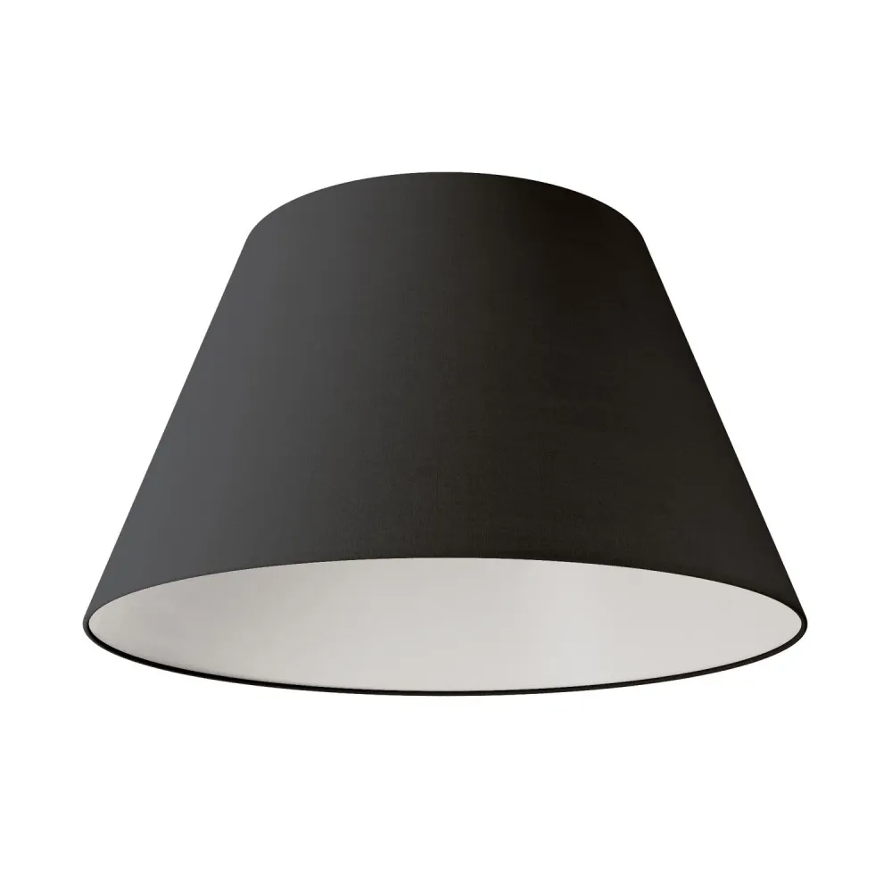 Abat-jour Impero L pour suspension avec douille E27 - Fabriqué en Italie - Toile Anthracite