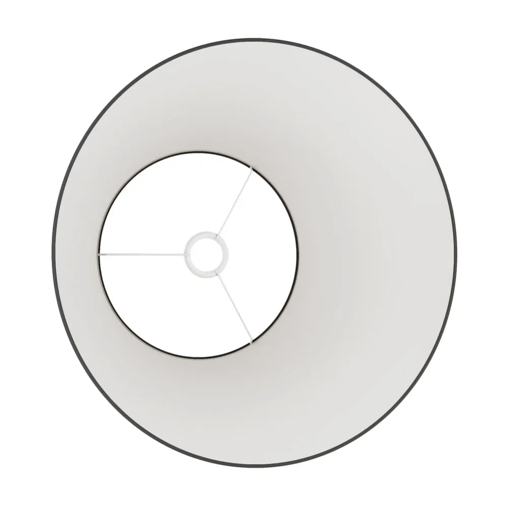 Abat-jour Impero L pour suspension avec douille E27 - Fabriqué en Italie - Toile Anthracite