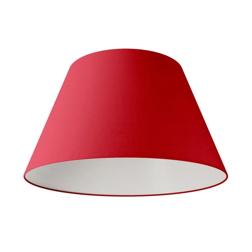 Abat-jour Impero L pour suspension avec douille E27 - Fabriqué en Italie - Toile Rouge