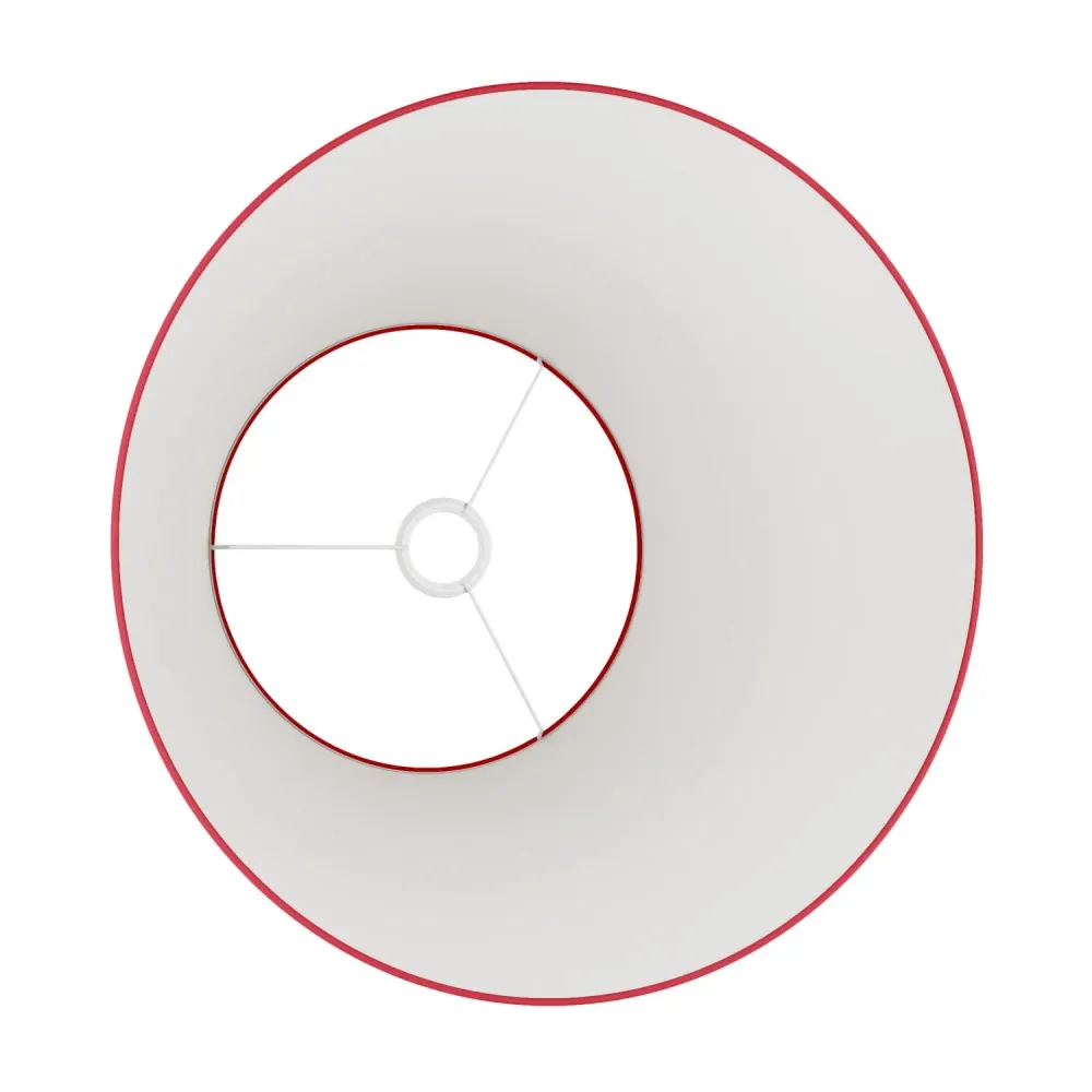 Abat-jour Impero L pour suspension avec douille E27 - Fabriqué en Italie - Toile Rouge