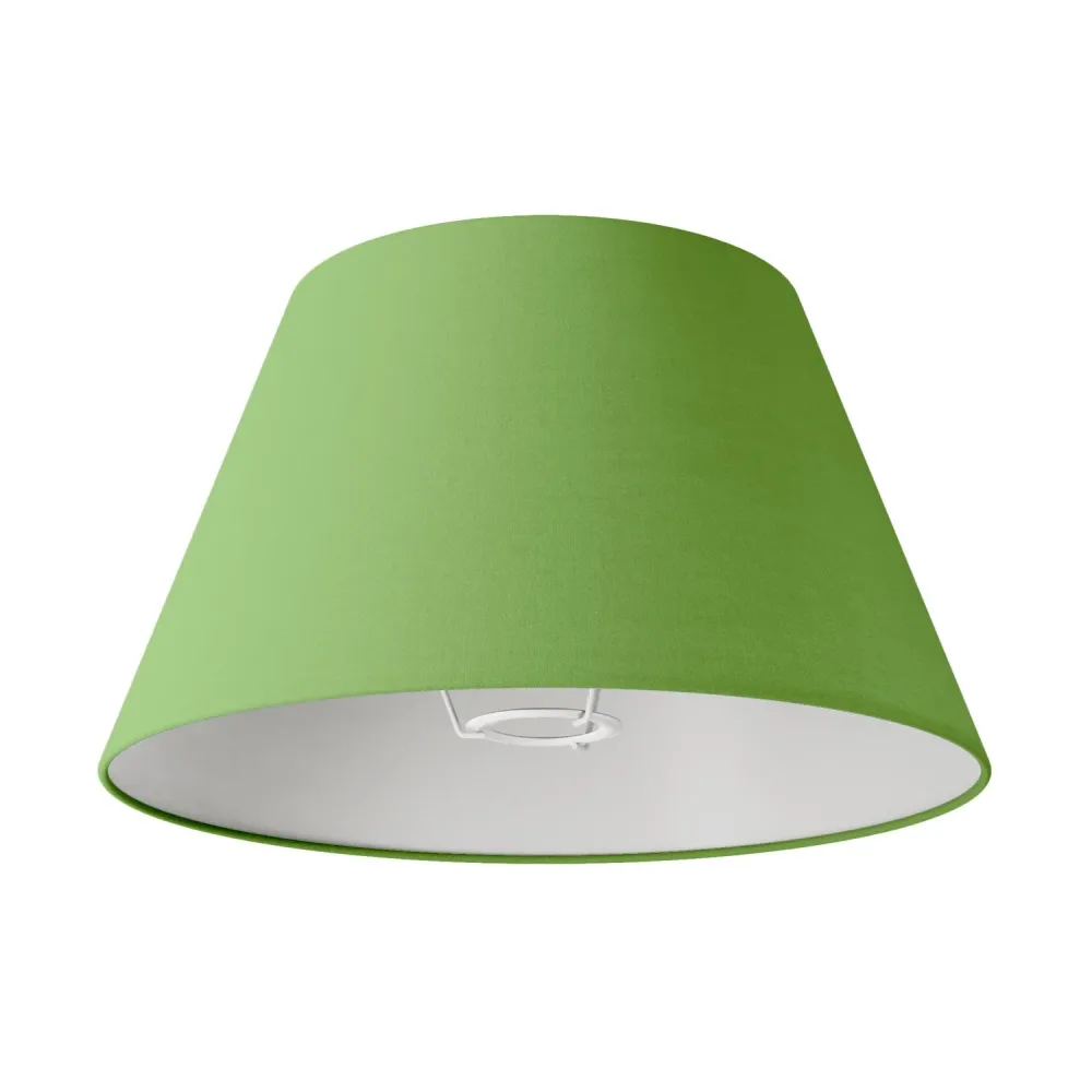 Abat-jour Impero M en tissu pour lampadaire avec douille E27 - Made Italy - Cinette Vert Pistache
