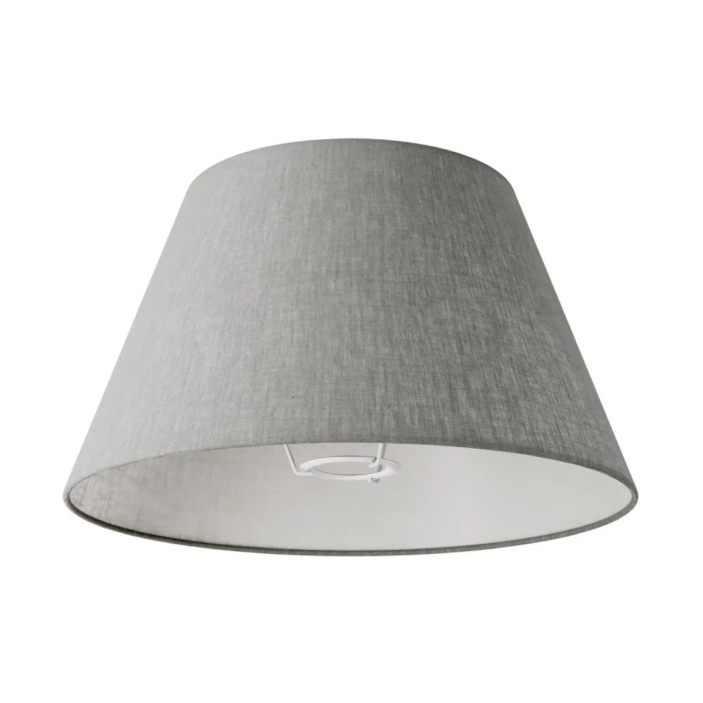 Abat-jour Impero M en tissu pour lampadaire avec douille E27 - Fabriqué en Italie - Camelot Gris