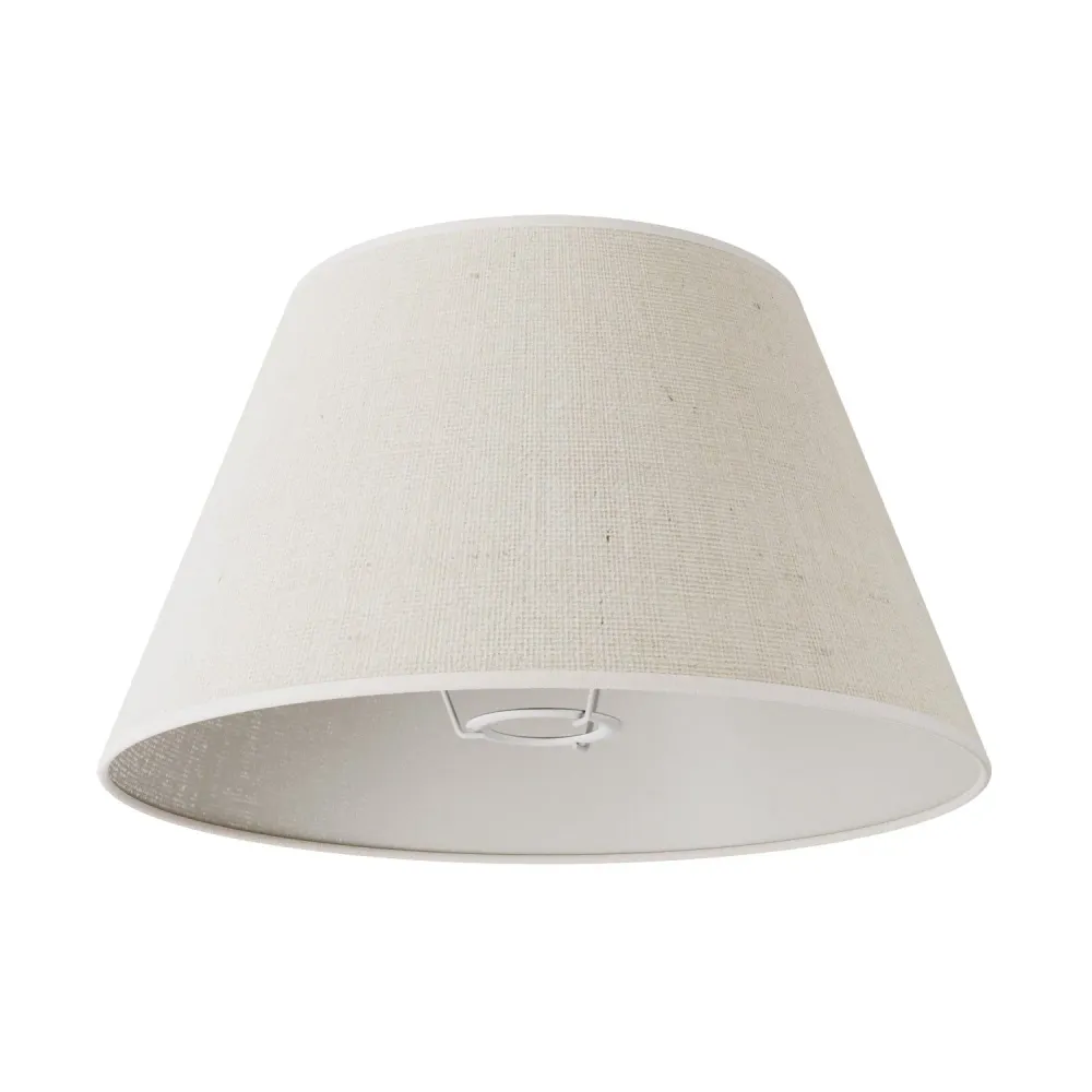 Abat-jour Impero M en tissu pour lampe sur pied avec douille E27 - Fabriqué en Italie - Jute Claire
