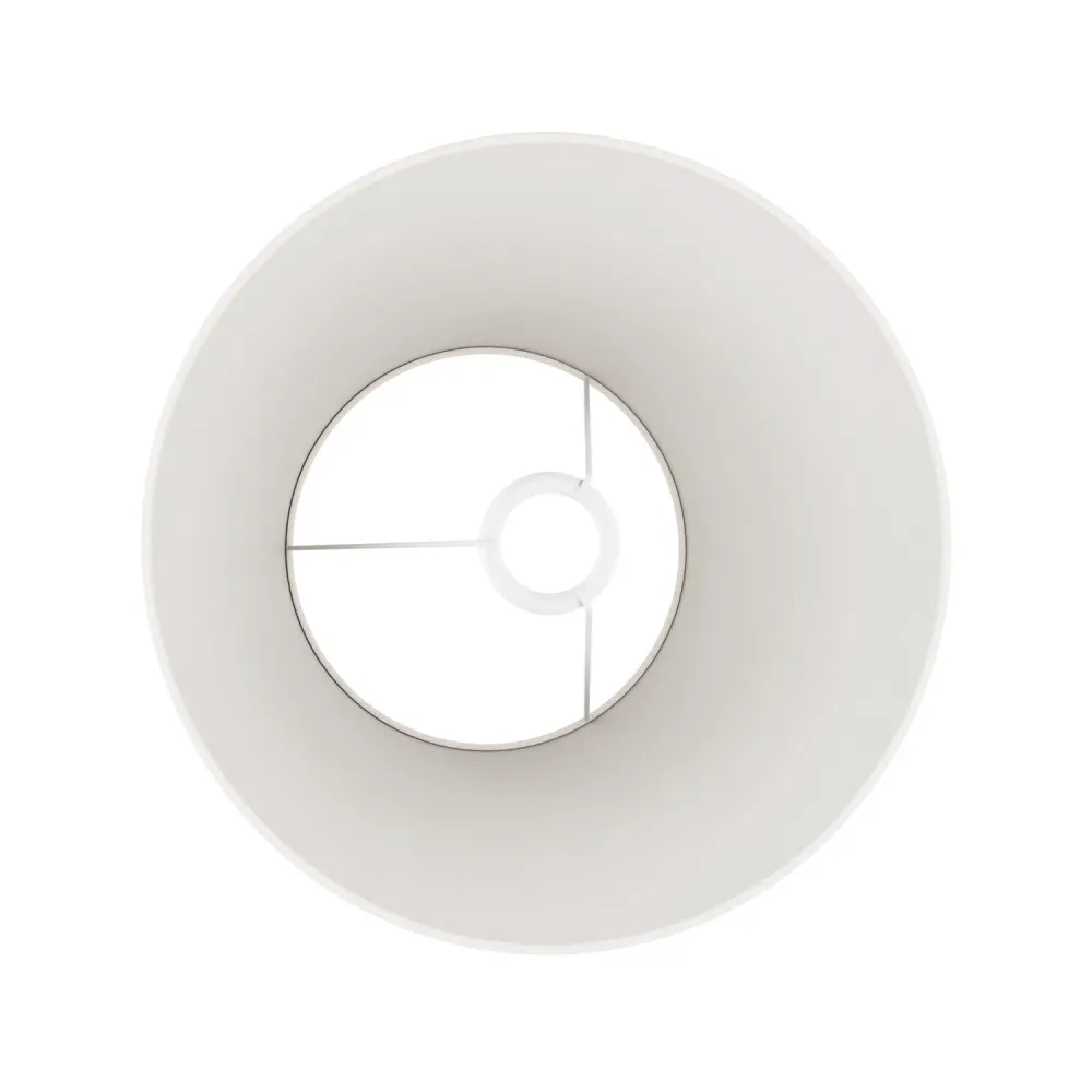 Abat-jour Impero M en tissu pour lampe sur pied avec douille E27 - Fabriqué en Italie - Jute Claire