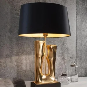 Abat-jour noir luxueux pour lampe de table, accessoires d'éclairage pour salon et chevet, décoration intérieure