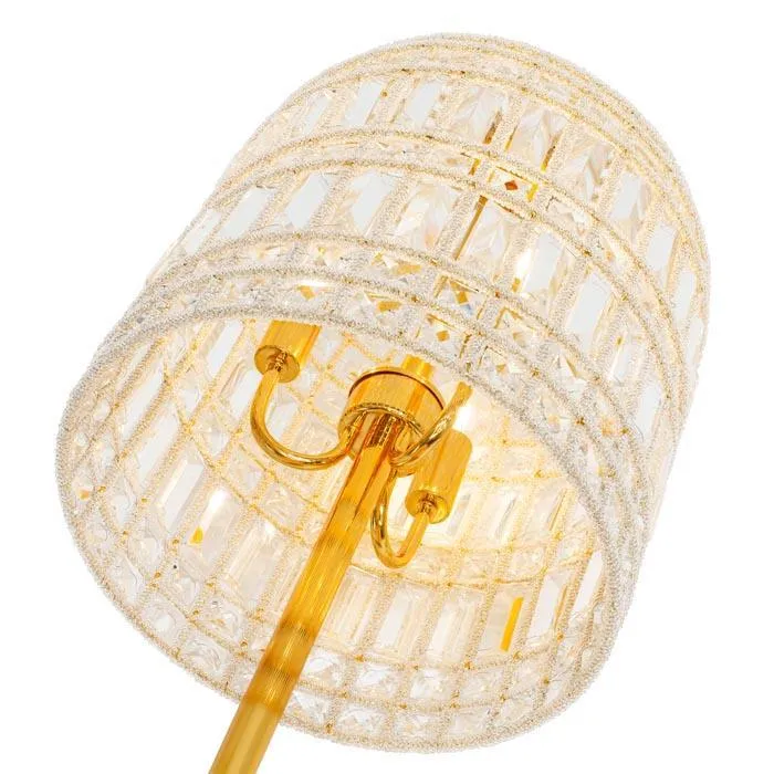 Abhika Lampadaire Dôme De Cristal | H 168 cm