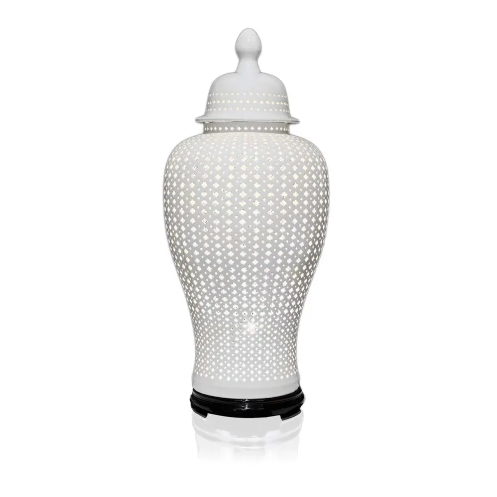 Abhika Lampadaire Ming Blanc | H 120 cm