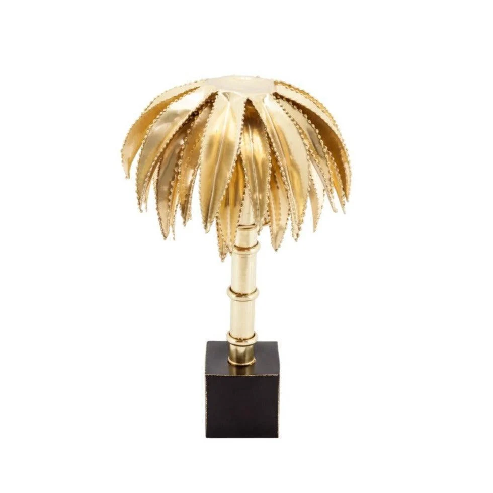 Abhika Lampe De Table Palmery Or | H 30 cm