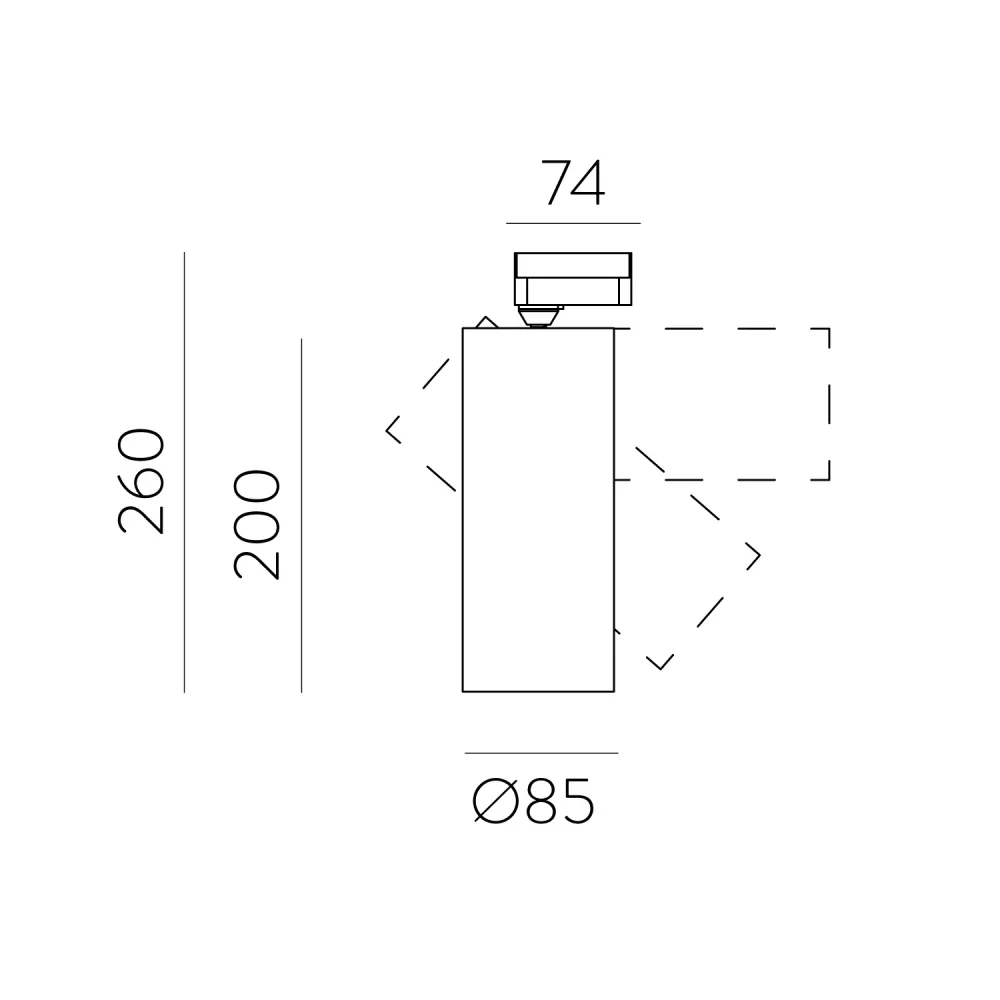 ACB Isquia Track light 4117/9 Textured white, COB LED 27W 3000K 2625lm, CRI95, Adjustable, Universal three-phase R411720B