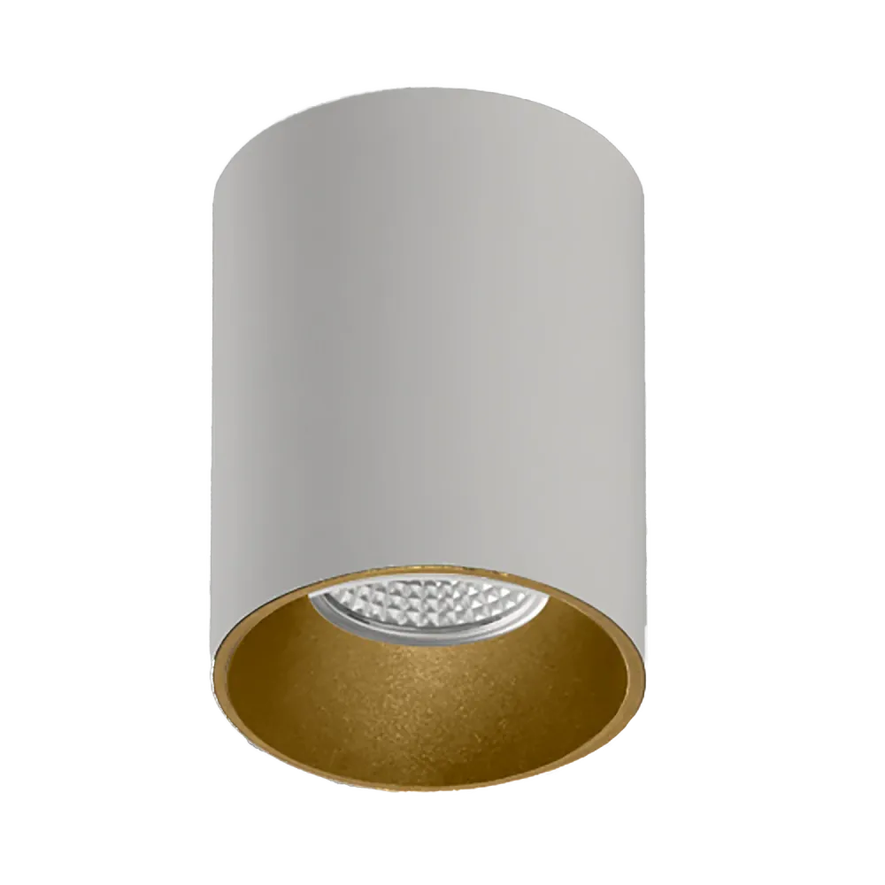 ACB Soul Ceiling Light 3792/8 Textured White/Satin Gold, LED GU10 8W, P37920BOS