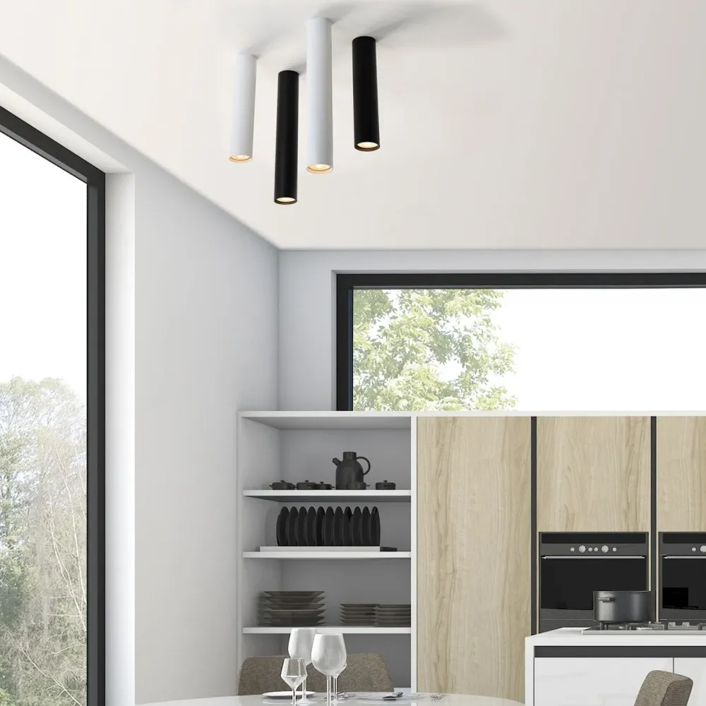 ACB Zoom Ceiling Light 3764/45 Textured Black, LED GU10 8W, P37642N
