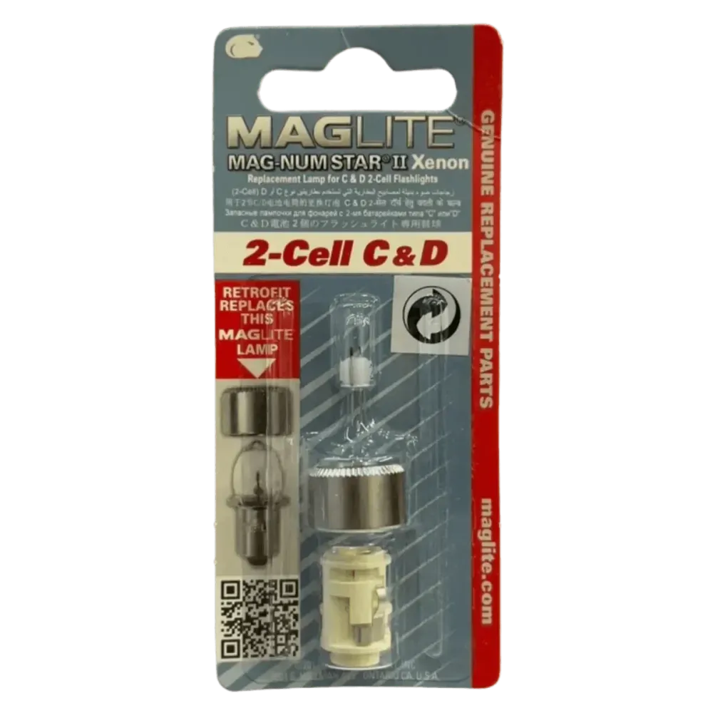 Ampoule 2-Cell C/D Mag-num Star 2 Xenon pour lampe de poche Maglite Accessoires Energie