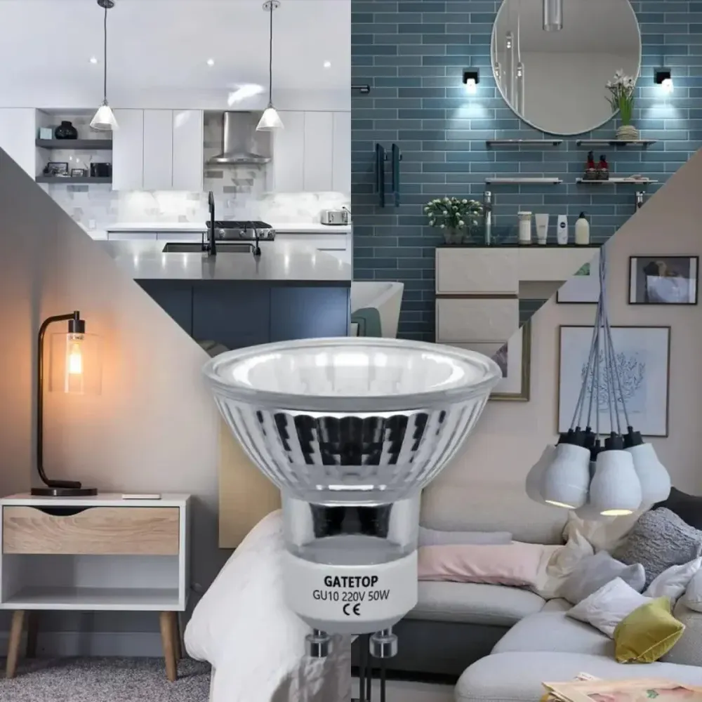 Lampe Halogène GU10 50W 230V – 2700K Blanc Chaud 640lm Dimmable Accessoires Energie